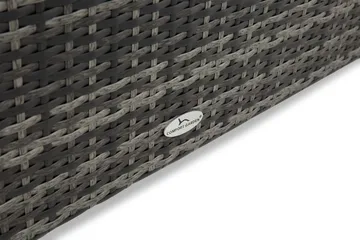 Gigant vanntett puteboks XL for utendørs bruk – Oppbevaringsboks i kunstrotting (B150xD90xH101 cm) - Grå - Hagemøbler & utemiljø - Utendørsoppbevaring - Puteoppbevaring - Puteboks & putekasse