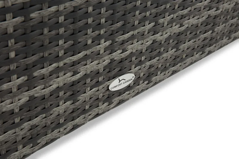 Gigant vanntett puteboks XL for utendørs bruk – Oppbevaringsboks i kunstrotting (B150xD90xH101 cm) - Grå - Hagemøbler & utemiljø - Utendørsoppbevaring - Puteoppbevaring - Puteboks & putekasse