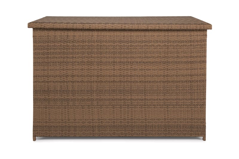 Gigant vanntett puteboks XL for utendørs bruk – Oppbevaringsboks i kunstrotting (B150xD90xH101 cm) - Sand - Hagemøbler & utemiljø - Utendørsoppbevaring - Puteoppbevaring - Puteboks & putekasse