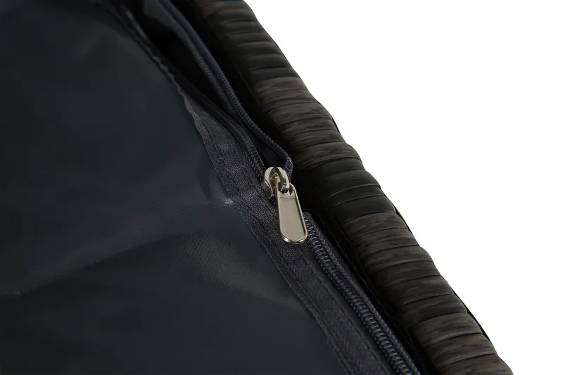 Gigant vanntett puteboks XL for utendørs bruk – Oppbevaringsboks i kunstrotting (B150xD90xH101 cm) - Grå - Hagemøbler & utemiljø - Utendørsoppbevaring - Puteoppbevaring - Puteboks & putekasse