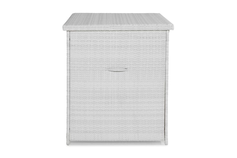 Gigant vanntett puteboks XL for utendørs bruk – Oppbevaringsboks i kunstrotting (B150xD90xH101 cm) - Hvit - Hagemøbler & utemiljø - Utendørsoppbevaring - Puteoppbevaring - Puteboks & putekasse