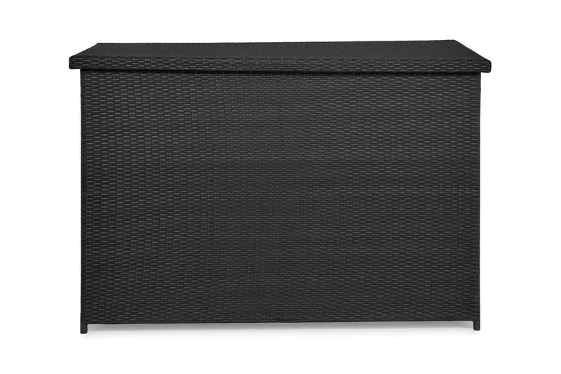 Gigant vanntett puteboks XL for utendørs bruk – Oppbevaringsboks i kunstrotting (B150xD90xH101 cm) - Svart - Hagemøbler & utemiljø - Utendørsoppbevaring - Puteoppbevaring - Puteboks & putekasse
