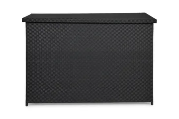 Gigant vanntett puteboks XL for utendørs bruk – Oppbevaringsboks i kunstrotting (B150xD90xH101 cm) - Svart - Hagemøbler & utemiljø - Utendørsoppbevaring - Puteoppbevaring - Puteboks & putekasse