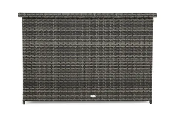 Gigant vanntett puteboks XL for utendørs bruk – Oppbevaringsboks i kunstrotting (B150xD90xH101 cm) - Grå - Hagemøbler & utemiljø - Utendørsoppbevaring - Puteoppbevaring - Puteboks & putekasse