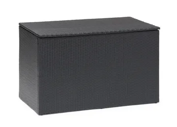 Hillerstorp Boston putekasse XL 136x78 cm - Kunstrotting/Grå/Svart - Hagemøbler & utemiljø - Utendørsoppbevaring - Puteoppbevaring - Puteboks & putekasse