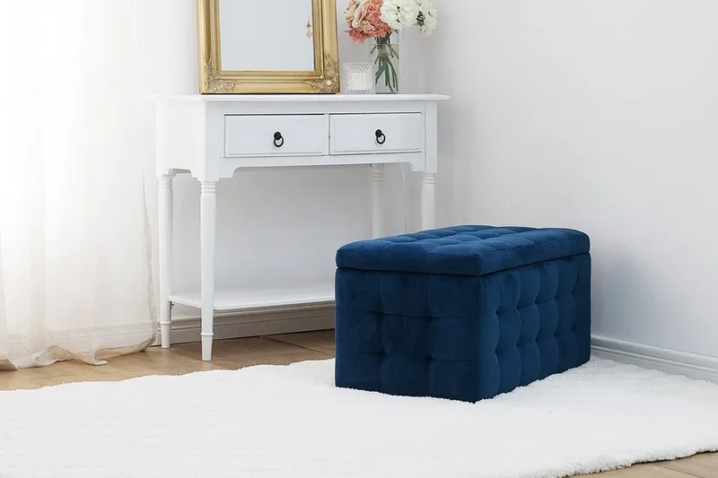 Michigan Dynbo | 42 | 72 | 40 cm - Blå - Hagemøbler & utemiljø - Utendørsoppbevaring - Puteoppbevaring - Puteboks & putekasse