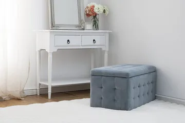 Michigan Dynbo | 42 | 72 | 40 cm - Grå - Møbler - Stoler - Krakk - Fotskammel