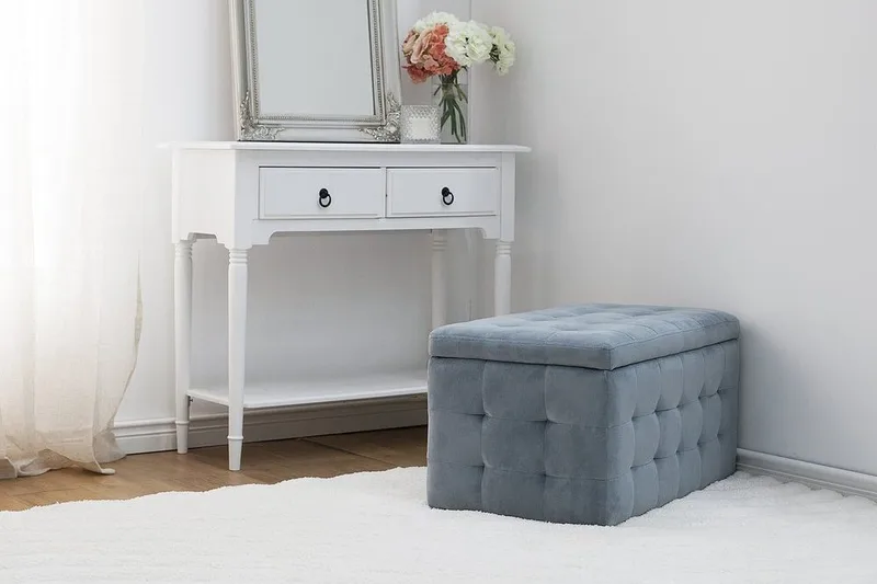 Michigan Dynbo | 42 | 72 | 40 cm - Grå - Møbler - Stoler - Krakk - Fotskammel