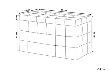 Michigan Dynbo | 42 | 72 | 40 cm - Svart - Møbler - Stoler - Krakk - Fotskammel