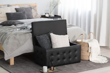 Michigan Dynbo | 42 | 72 | 40 cm - Svart - Hagemøbler & utemiljø - Utendørsoppbevaring - Puteoppbevaring - Puteboks & putekasse