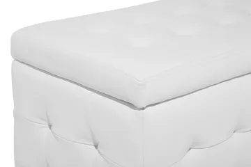 Michigan Pu-Lærtekasse |42|72|40 Cm - Grå - Møbler - Stoler - Krakk - Fotskammel