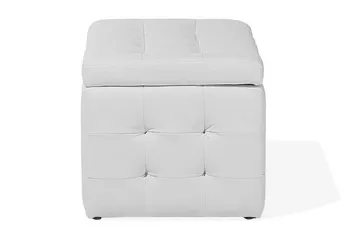 Michigan Pu-Lærtekasse |42|72|40 Cm - Grå - Møbler - Stoler - Krakk - Fotskammel