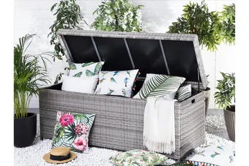 Modena Puteboks 158 cm - Grå - Hagemøbler & utemiljø - Utendørsoppbevaring - Puteoppbevaring - Puteboks & putekasse