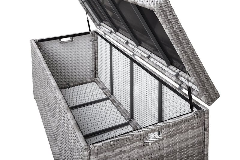 Modena Puteboks 158 cm - Grå - Hagemøbler & utemiljø - Utendørsoppbevaring - Puteoppbevaring - Puteboks & putekasse