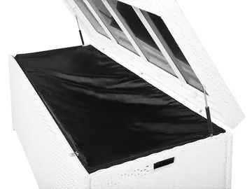 Modena Puteboks 158 cm - Hvit - Hagemøbler & utemiljø - Utendørsoppbevaring - Puteoppbevaring - Puteboks & putekasse