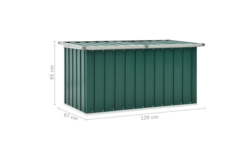 Oppbevaringskasse 129x67x65 cm grønn - Puteboks & putekasse