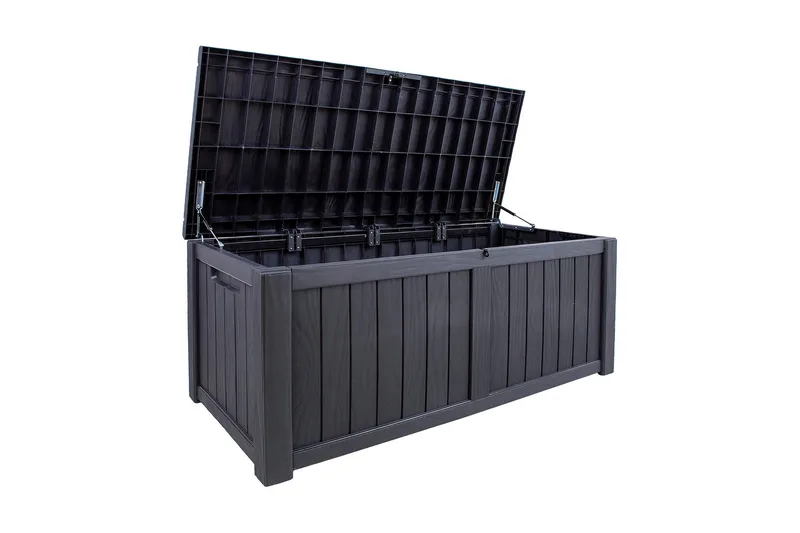 Praia Oppbevaringsboks Svart - Hagemøbler & utemiljø - Utendørsoppbevaring - Puteoppbevaring - Puteboks & putekasse