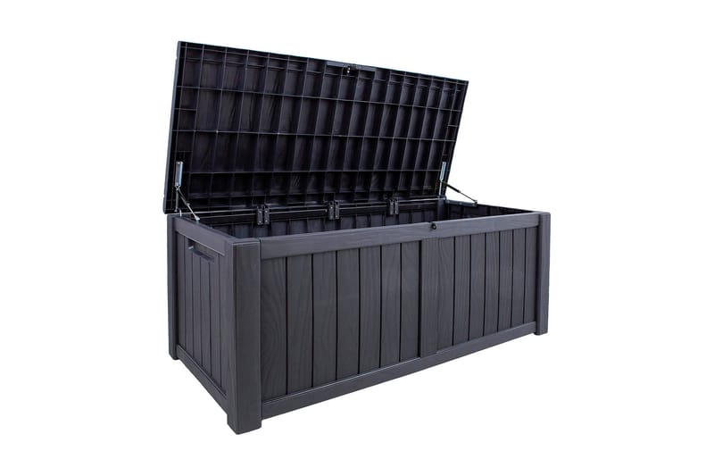 Praia Oppbevaringsboks Svart - Hagemøbler & utemiljø - Utendørsoppbevaring - Puteoppbevaring - Puteboks & putekasse