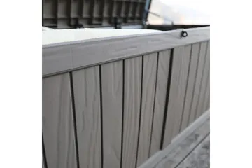 Praia Oppbevaringsboks Svart - Hagemøbler & utemiljø - Utendørsoppbevaring - Puteoppbevaring - Puteboks & putekasse