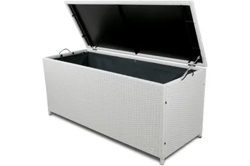 Pute-/putekasse 420 L - Hvit - Hagemøbler & utemiljø - Utendørsoppbevaring - Puteoppbevaring - Puteboks & putekasse