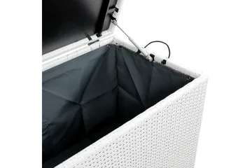 Pute-/putekasse 420 L - Hvit - Hagemøbler & utemiljø - Utendørsoppbevaring - Puteoppbevaring - Puteboks & putekasse