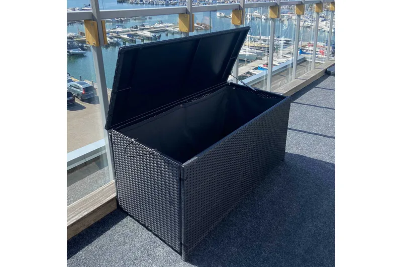 Pute-/putekasse 420 L - Antrasitt - Hagemøbler & utemiljø - Utendørsoppbevaring - Puteoppbevaring - Puteboks & putekasse