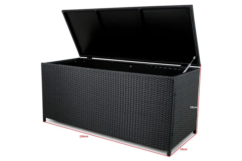 Pute-/putekasse 420 L - Antrasitt - Hagemøbler & utemiljø - Utendørsoppbevaring - Puteoppbevaring - Puteboks & putekasse