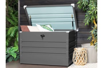 Putekasse 100 x 62 cm grå CEBROSA - Grå - Hagemøbler & utemiljø - Utendørsoppbevaring - Puteoppbevaring - Puteboks & putekasse