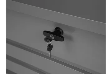 Putekasse 132 x 62 cm grå CEBROSA - Grå - Hagemøbler & utemiljø - Utendørsoppbevaring - Puteoppbevaring - Puteboks & putekasse