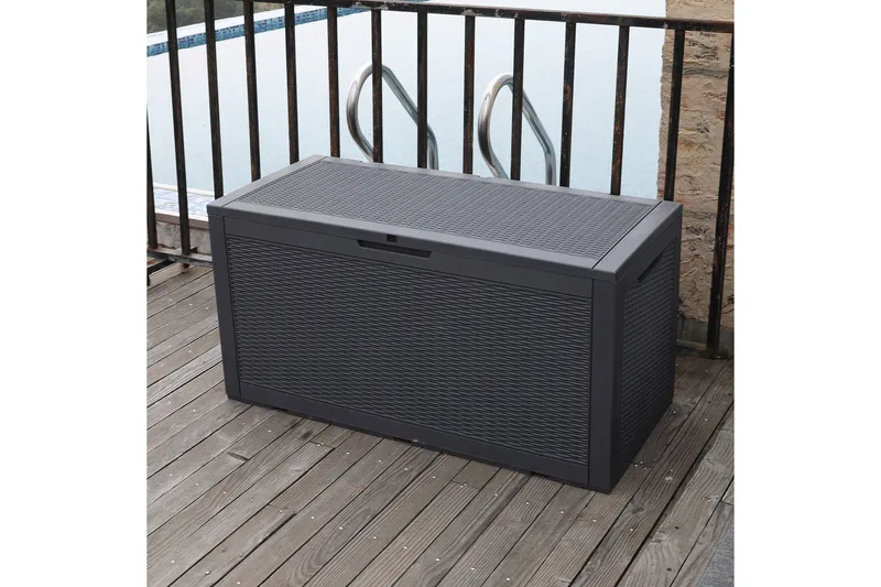 Saya Oppbevaringsboks Grå - Hagemøbler & utemiljø - Utendørsoppbevaring - Puteoppbevaring - Puteboks & putekasse