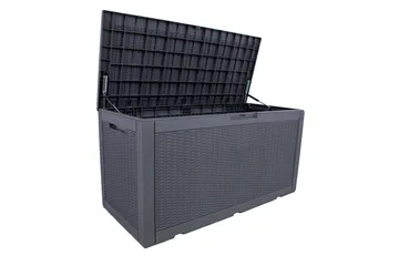 Saya Oppbevaringsboks Grå - Hagemøbler & utemiljø - Utendørsoppbevaring - Puteoppbevaring - Puteboks & putekasse