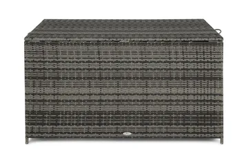 Sydney vanntett puteboks Large for utendørs bruk – Oppbevaringsboks i kunstrotting (B140xD80xH90 cm) - Grå - Hagemøbler & utemiljø - Utendørsoppbevaring - Puteoppbevaring - Puteboks & putekasse