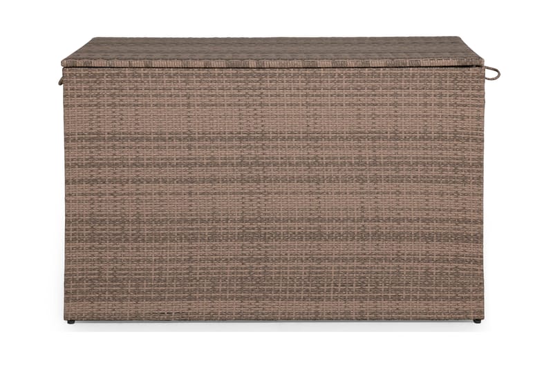 Sydney vanntett puteboks Large for utendørs bruk – Oppbevaringsboks i kunstrotting (B140xD80xH90 cm) - Sand - Hagemøbler & utemiljø - Utendørsoppbevaring - Puteoppbevaring - Puteboks & putekasse