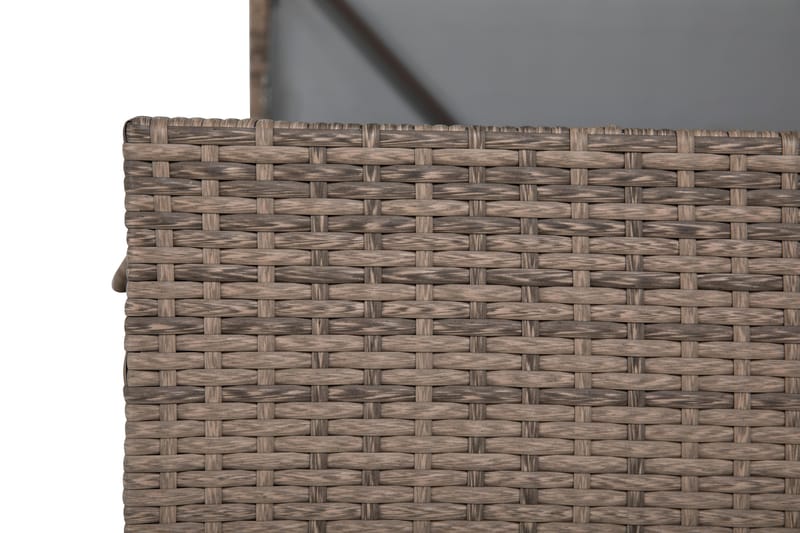Sydney vanntett puteboks Large for utendørs bruk – Oppbevaringsboks i kunstrotting (B140xD80xH90 cm) - Sand - Hagemøbler & utemiljø - Utendørsoppbevaring - Puteoppbevaring - Puteboks & putekasse