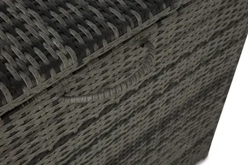 Sydney vanntett puteboks Large for utendørs bruk – Oppbevaringsboks i kunstrotting (B140xD80xH90 cm) - Grå - Hagemøbler & utemiljø - Utendørsoppbevaring - Puteoppbevaring - Puteboks & putekasse