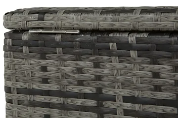 Sydney vanntett puteboks Large for utendørs bruk – Oppbevaringsboks i kunstrotting (B140xD80xH90 cm) - Grå - Hagemøbler & utemiljø - Utendørsoppbevaring - Puteoppbevaring - Puteboks & putekasse