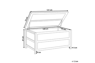 Skuff Acate - Hagemøbler & utemiljø - Utendørsoppbevaring - Puteoppbevaring - Puteboks & putekasse