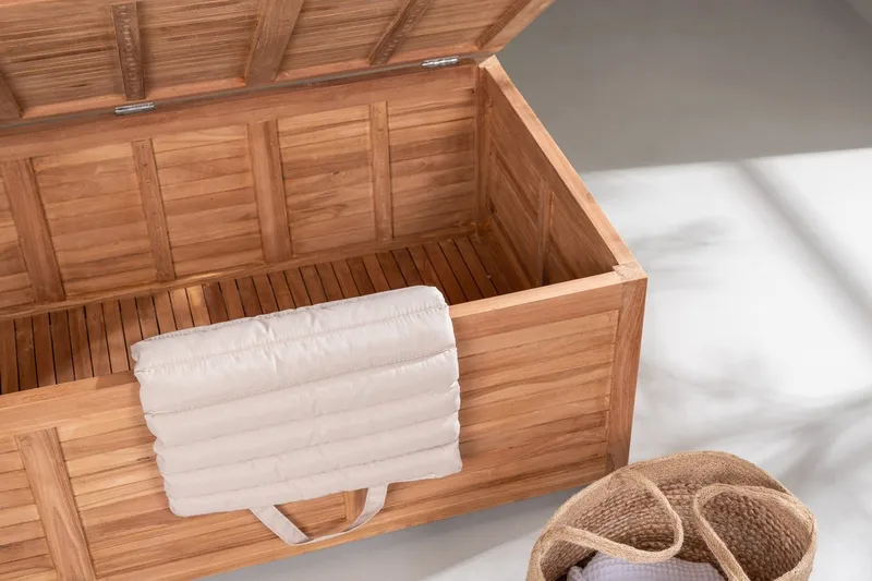 Trento putekasse 130 cm utendørs - Natur - Hagemøbler & utemiljø - Utendørsoppbevaring - Puteoppbevaring - Puteboks & putekasse