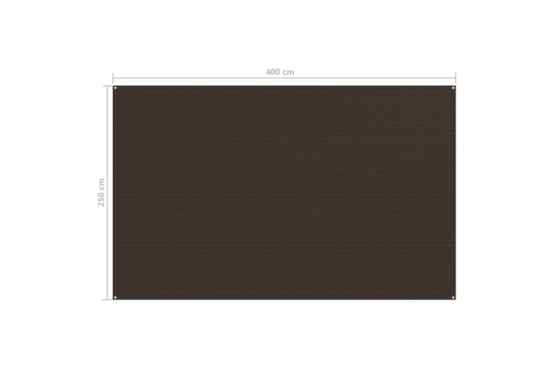 Teltteppe 250x400 cm brun - Brun - Hagetent & lagertelt