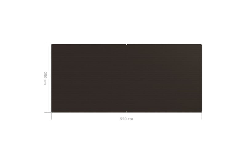 Teltteppe 250x550 cm brun - Brun - Hagetent & lagertelt