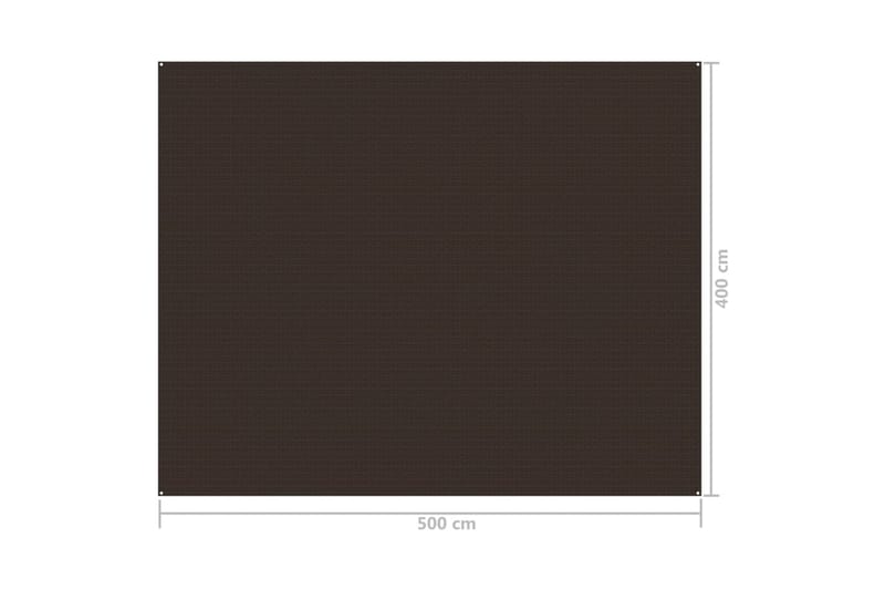 Teltteppe 400x500 cm brun - Hagetent & lagertelt