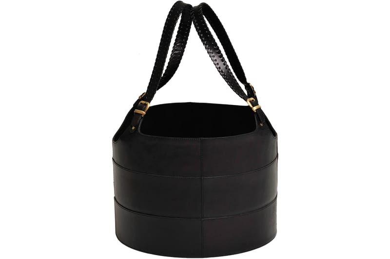 Laroco Trekurv Rund 40x40 cm - Svart - Hagemøbler & utemiljø - Utendørsoppbevaring - Vedoppbevaring