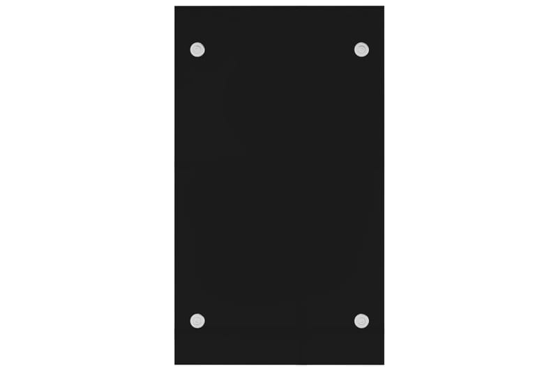 Vedstativ svart 40x35x60 cm glass - Vedoppbevaring