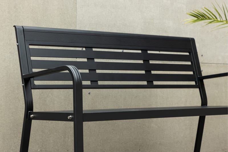 Elvas Utebenk - Svart - Hagemøbler & utemiljø - Utesofa - Hagebenk & utebenk