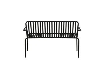 Peking Utebenk - Svart - Hagemøbler & utemiljø - Utesofa - Hagebenk & utebenk