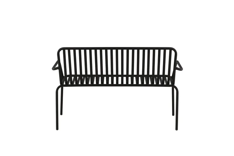 Peking Utebenk - Svart - Hagemøbler & utemiljø - Utesofa - Hagebenk & utebenk