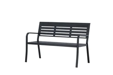 Elvas Utebenk - Svart - Hagemøbler & utemiljø - Utesofa - Hagebenk & utebenk