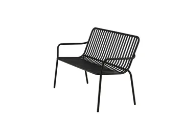 Peking Utebenk - Svart - Hagemøbler & utemiljø - Utesofa - Hagebenk & utebenk