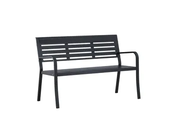 Elvas Utebenk - Svart - Hagemøbler & utemiljø - Utesofa - Hagebenk & utebenk