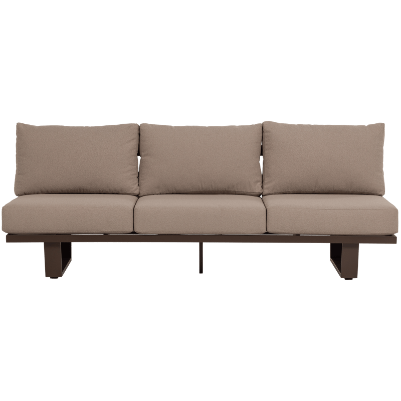 3-seters sofa Bear utendørs, Brun